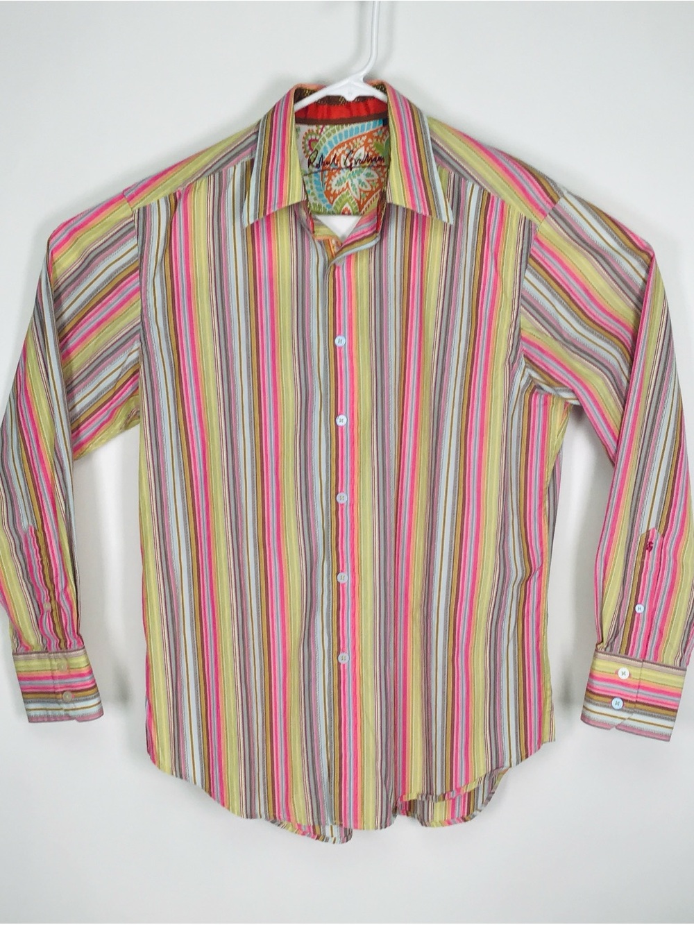 Robert Graham men’s long sleeve button up shirt medium